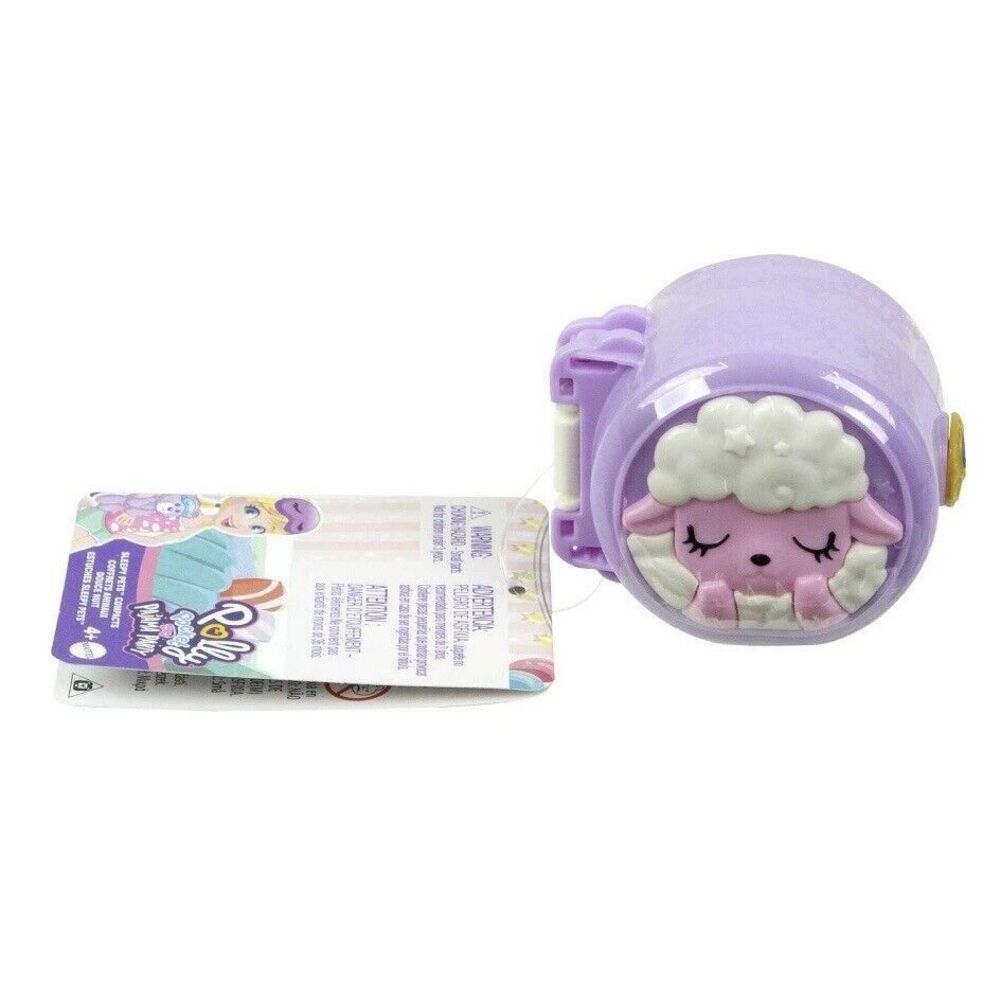 2022 Mattel Polly Pocket Pajama Party Sleepy Pets Compact - Sheep compact